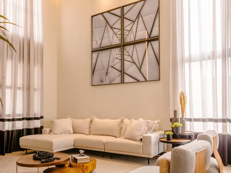 Bright, well-kept living room